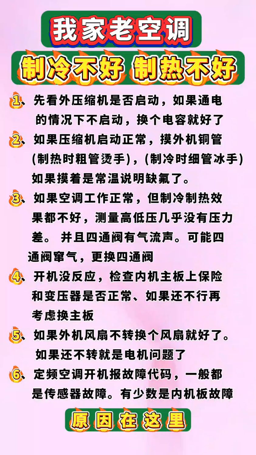 空调不制冷的原因分析
